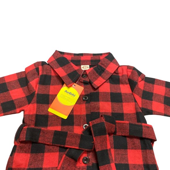 Toddler Baby Girl Christmas Party Long Sleeve Outfit - Picture 2 of 4